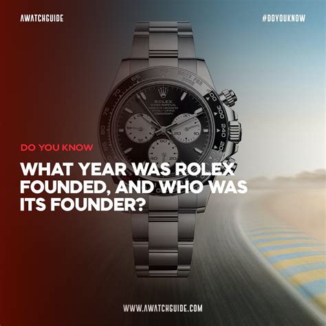 when was Rolex founded